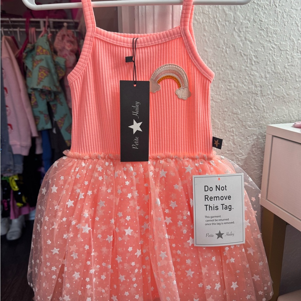 Petite Audrey Pink Starry Kids Dress